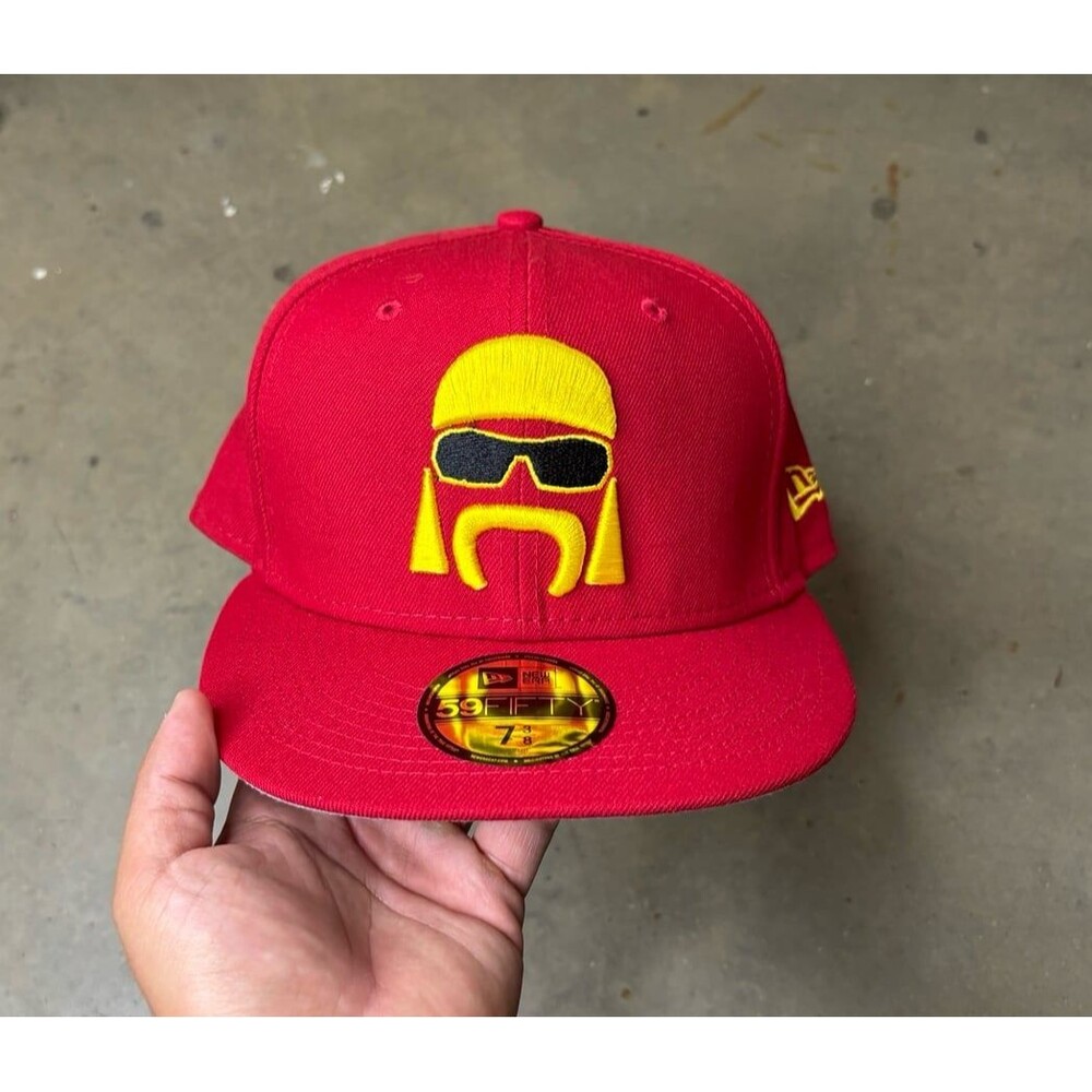 WWE Hulk Hogan Hulkamania New Era 59FIFTY Fitted Size 7 3/8 Hat Hulk Rules